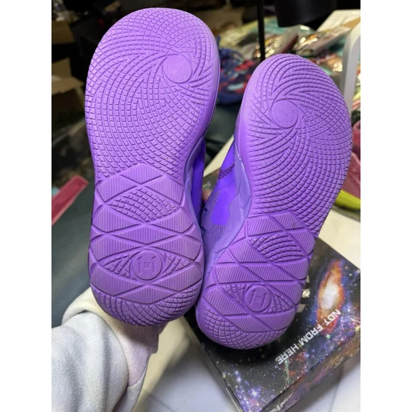 PUMA Melo MB.01 Youth Purple Glimmer Basketball Shoes Size 4 - Picture 8 of 9